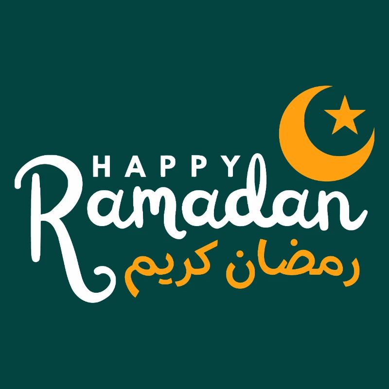 Ramadan Night Crescent Script