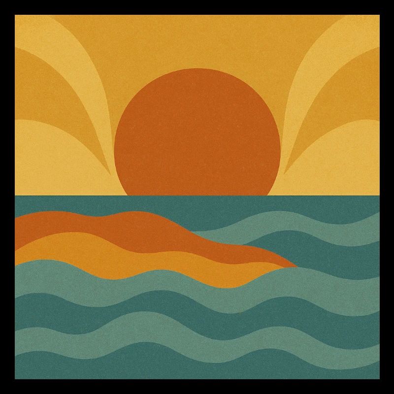 Sunset Flow – Retro Ocean Vibes