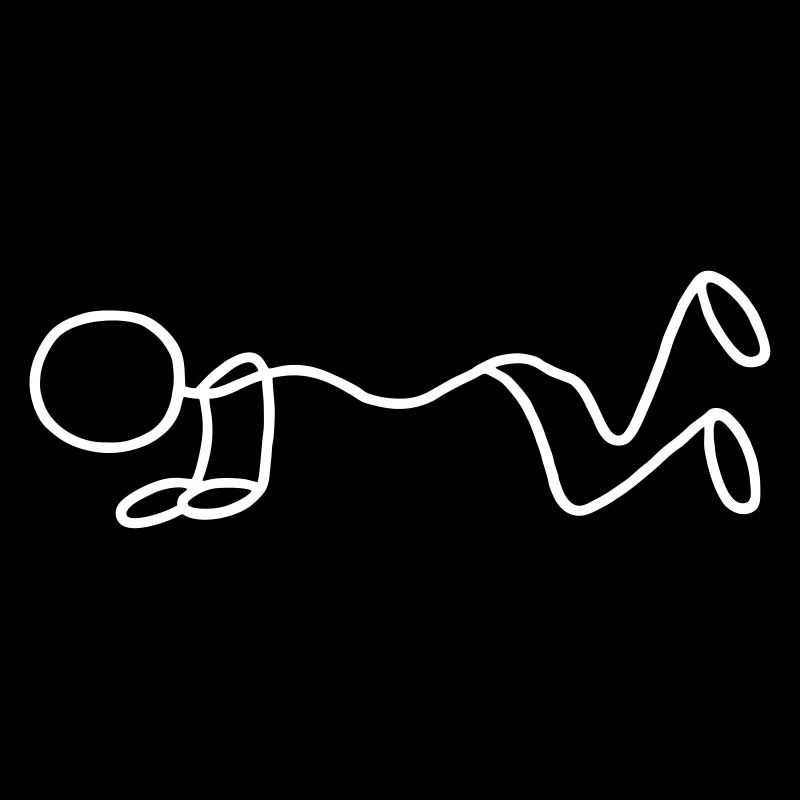 Stick figure - pushups