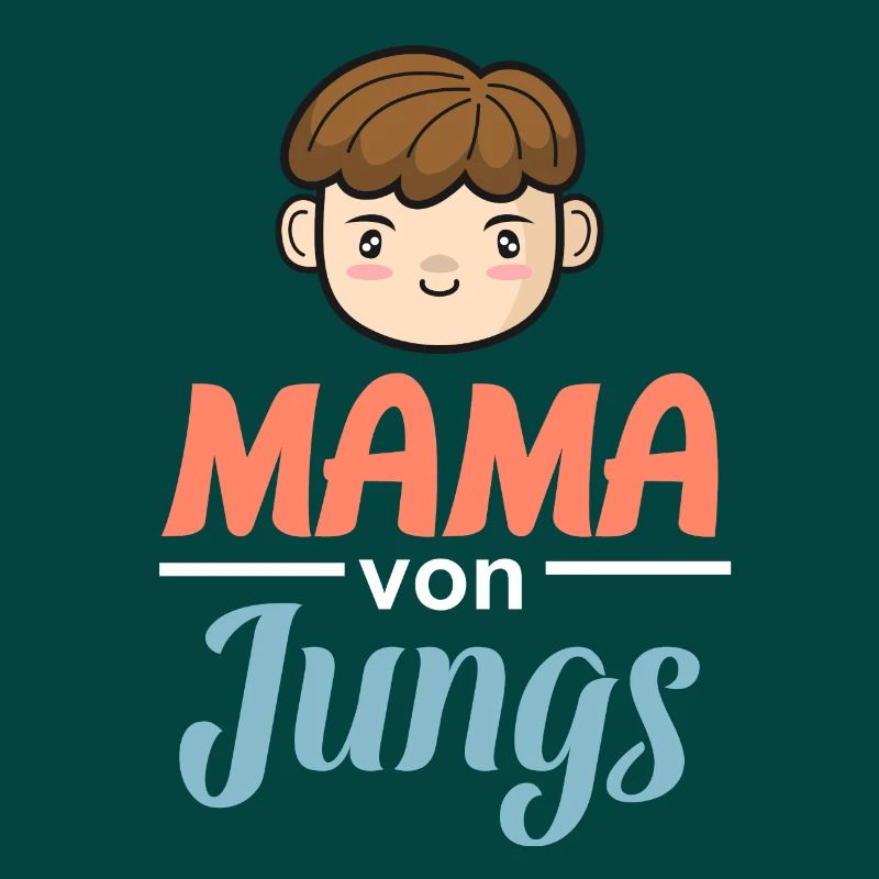 Mama von Jungs - Coole starke Mutter Geschenk