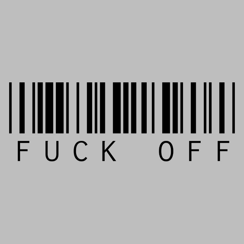 Barcode Strichcode Fuck Off Spruch
