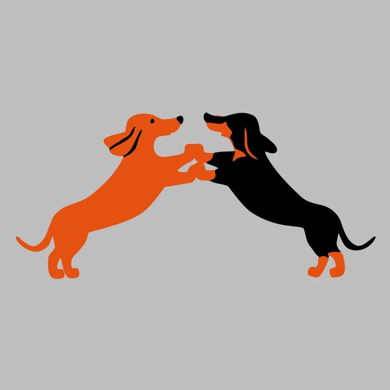 dog dancing teckel