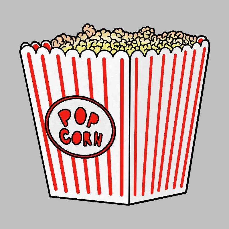 Popcorn Stripe Burst Eimer Retro