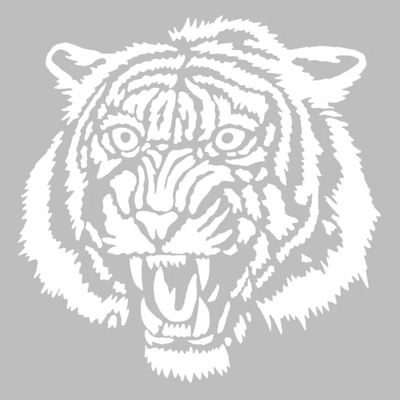 White tiger graffiti