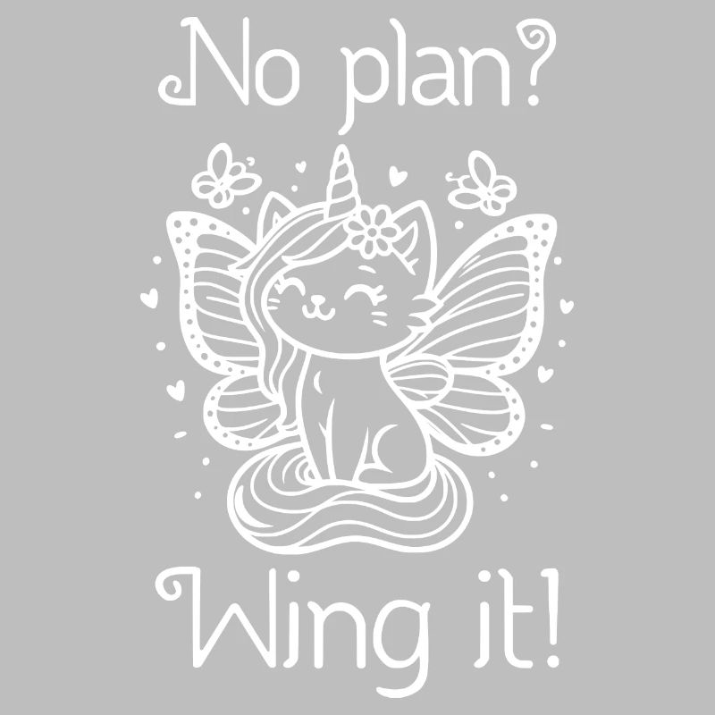 Pas de plan Aile C’est un chat licorne ailé