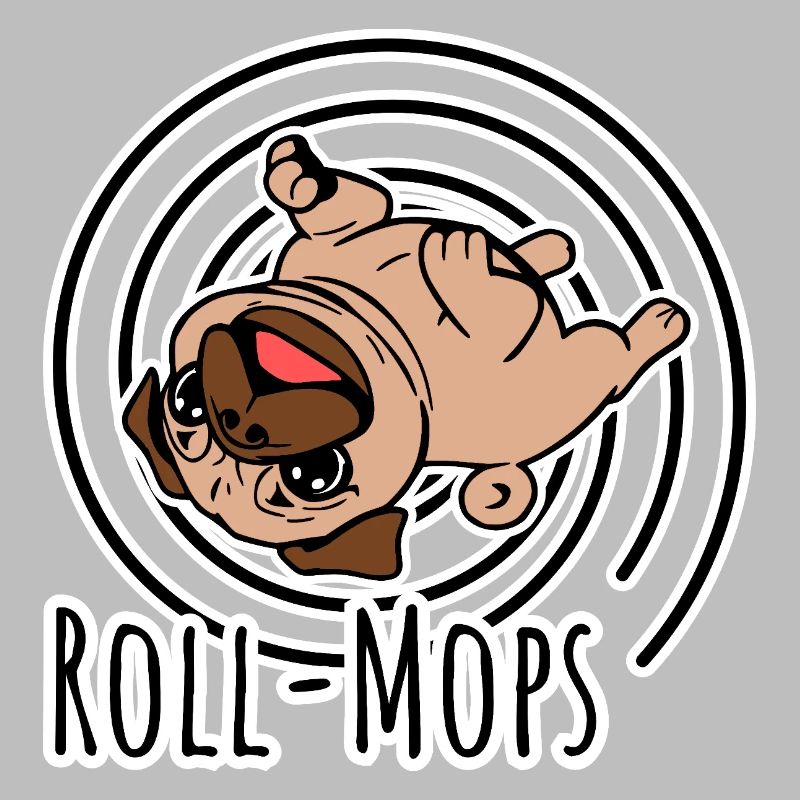 Rollender Mops - Ein Roll-Mops