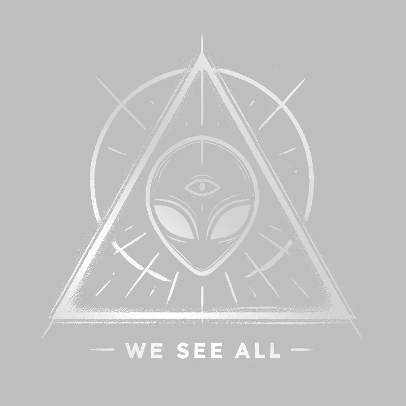 UFO Alien Eye Triangular Sigil
