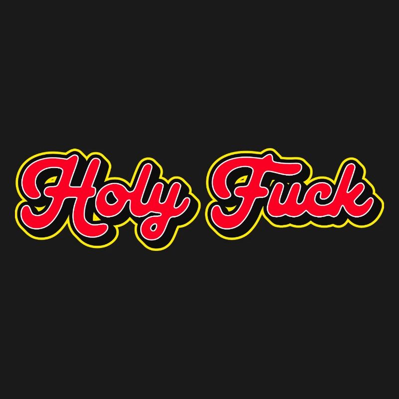 Heilige Scheiße 3D Red Script
