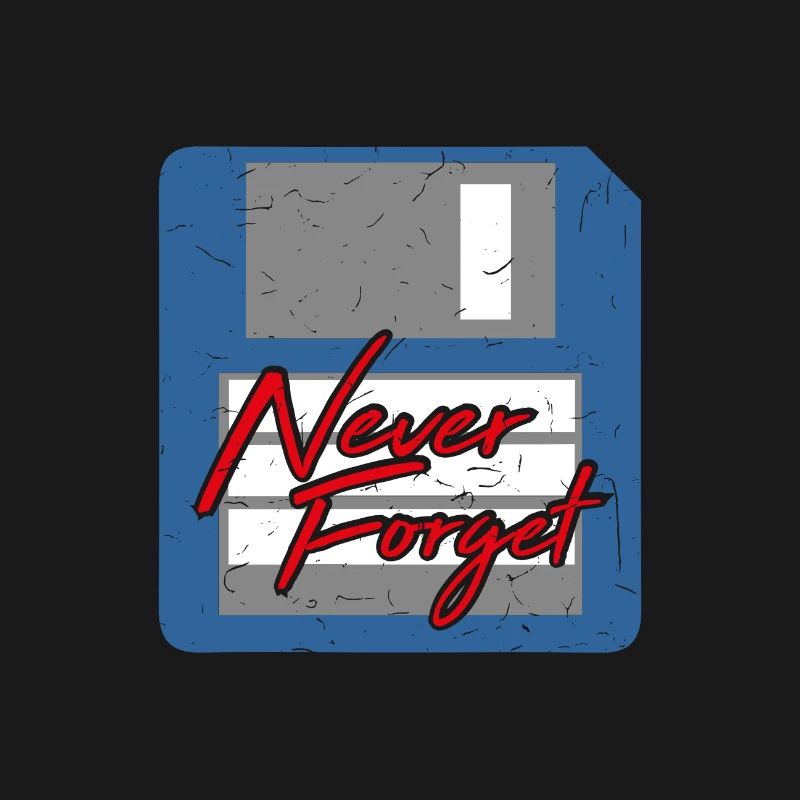 Never Forget Diskette Computer Speicher PC Retro