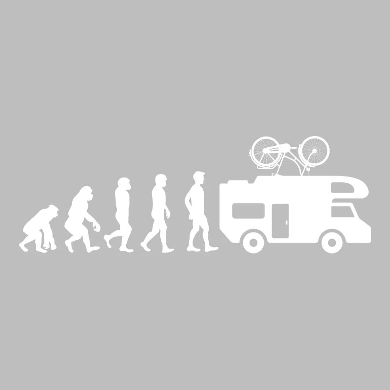 Evolution Camper Camping Geschenk Campingurlaub