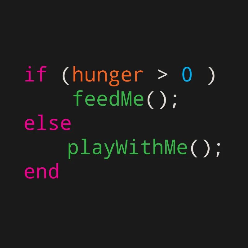 Programmierer Quellcode Hunger oder Spielen
