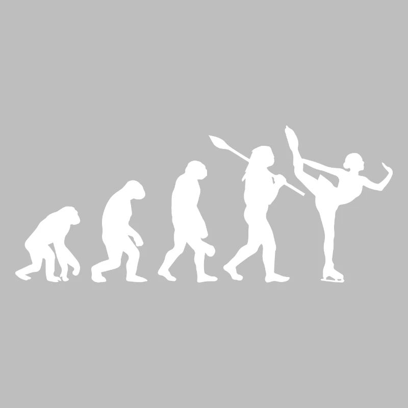Entwicklung des Mannes, Eiskunstlauf-Mädchen, Eislauf-Mädchen