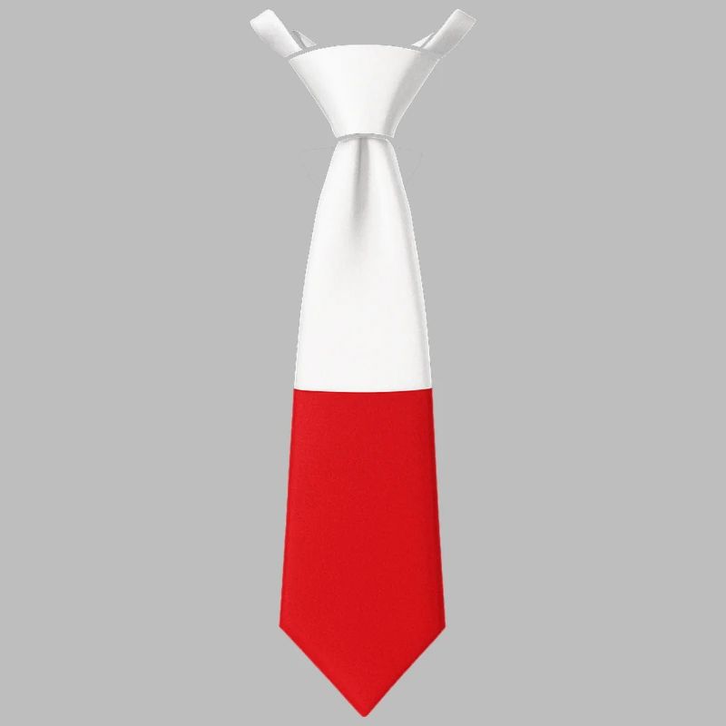 Cravate Pologne – Conception du drapeau