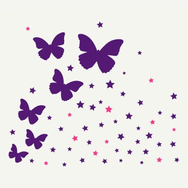 Papillons & astérisque