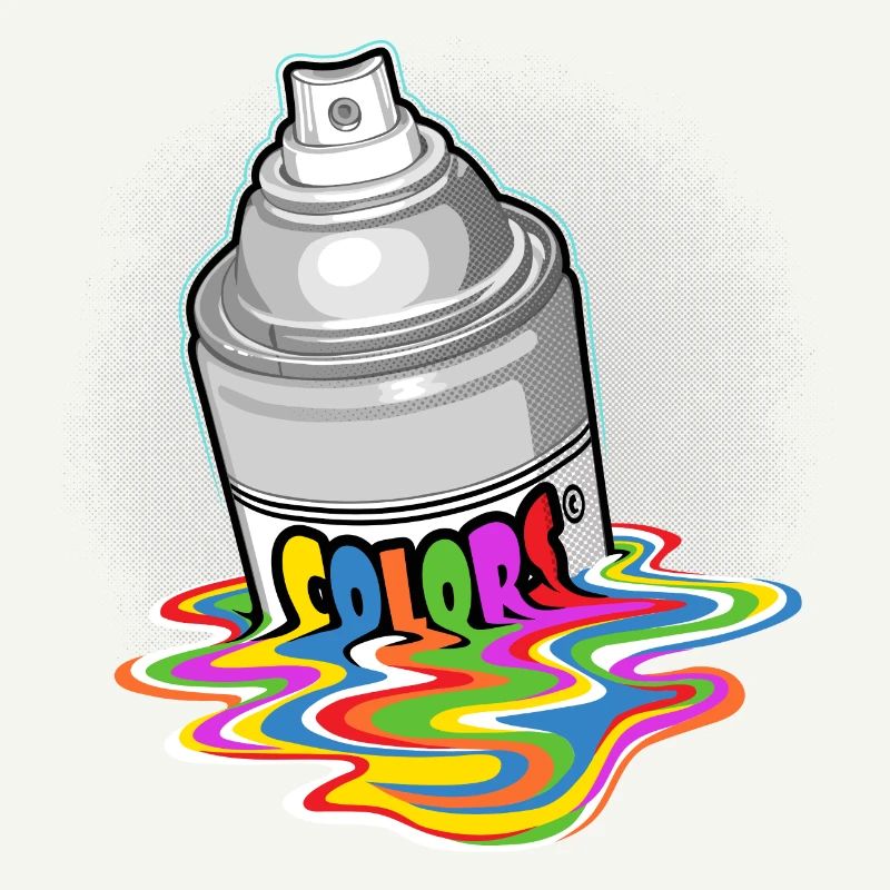 Spray paint melting