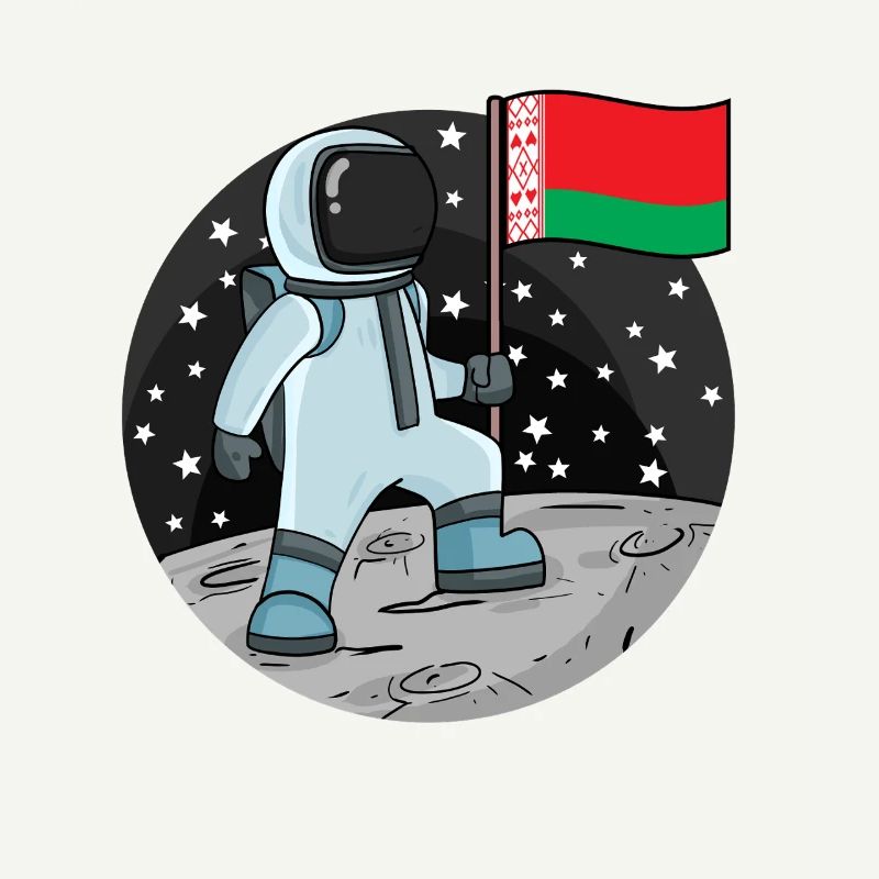 Astronaut Flag Belarus