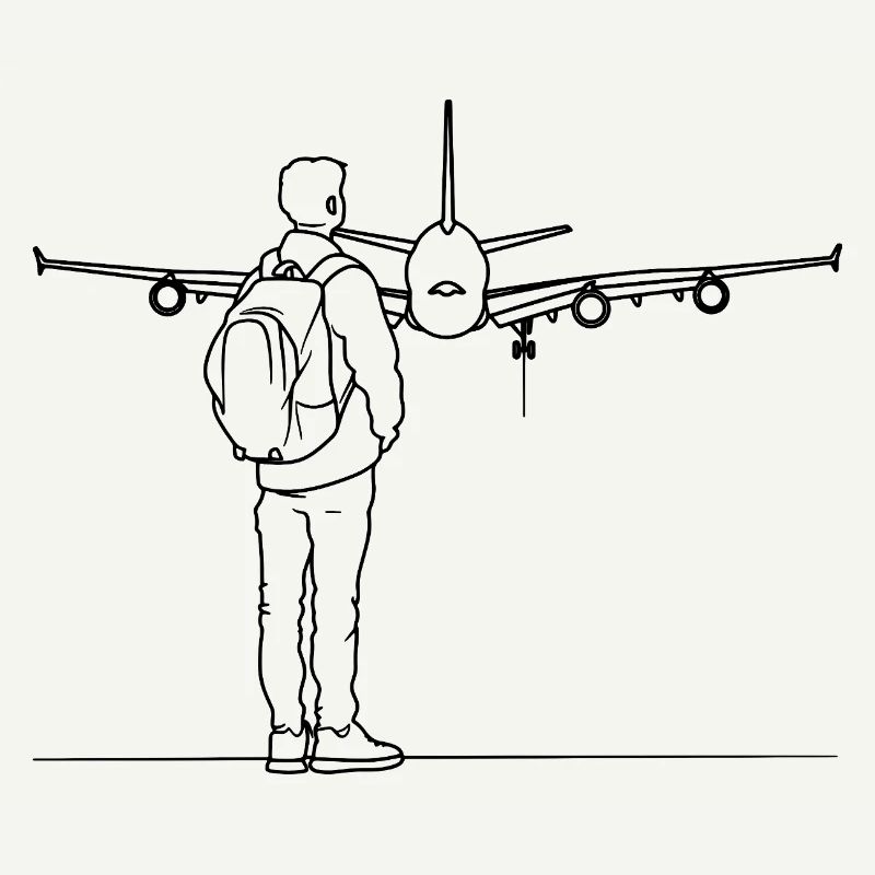 Plane Spotter Drawing