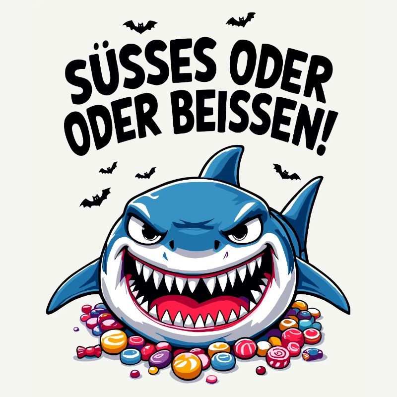 Halloween Süßes oder Saures Hai Süßgkeiten