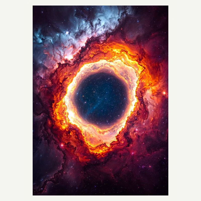 Celestial Ring Nebula Glow