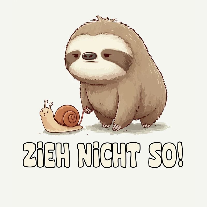 Pull Not So Sloth Cartoon