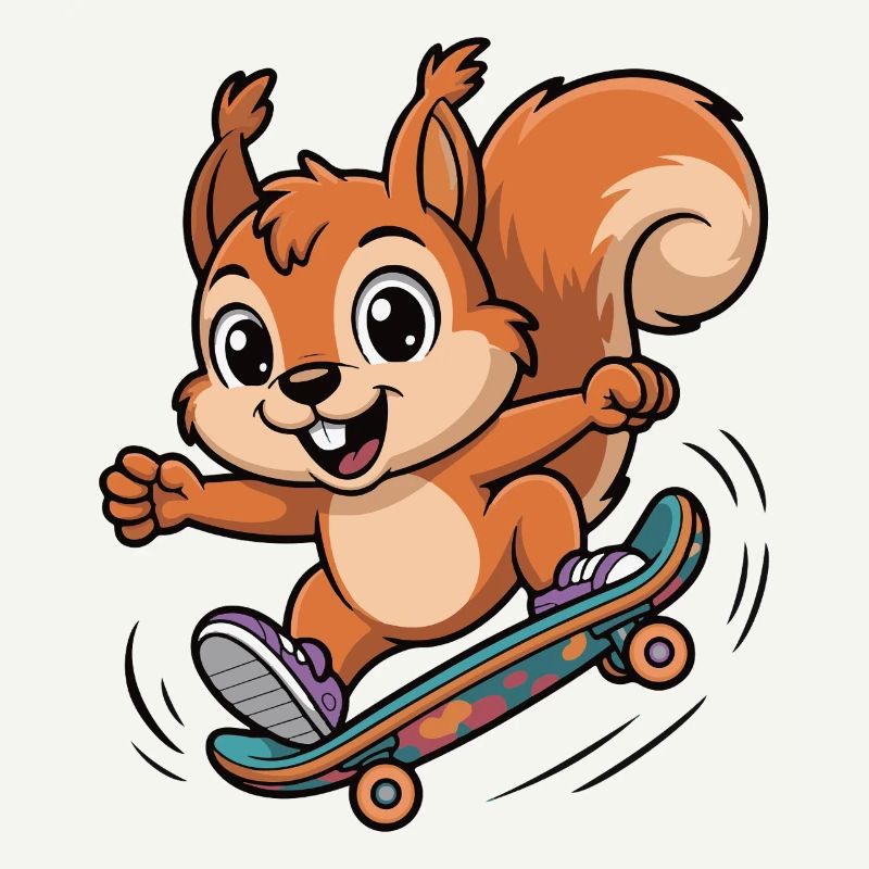 Skate-Eichhörnchen Sprinter
