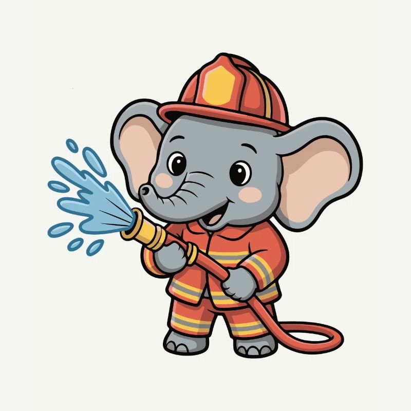 Feuerwehr elefant Schlauchspritzer
