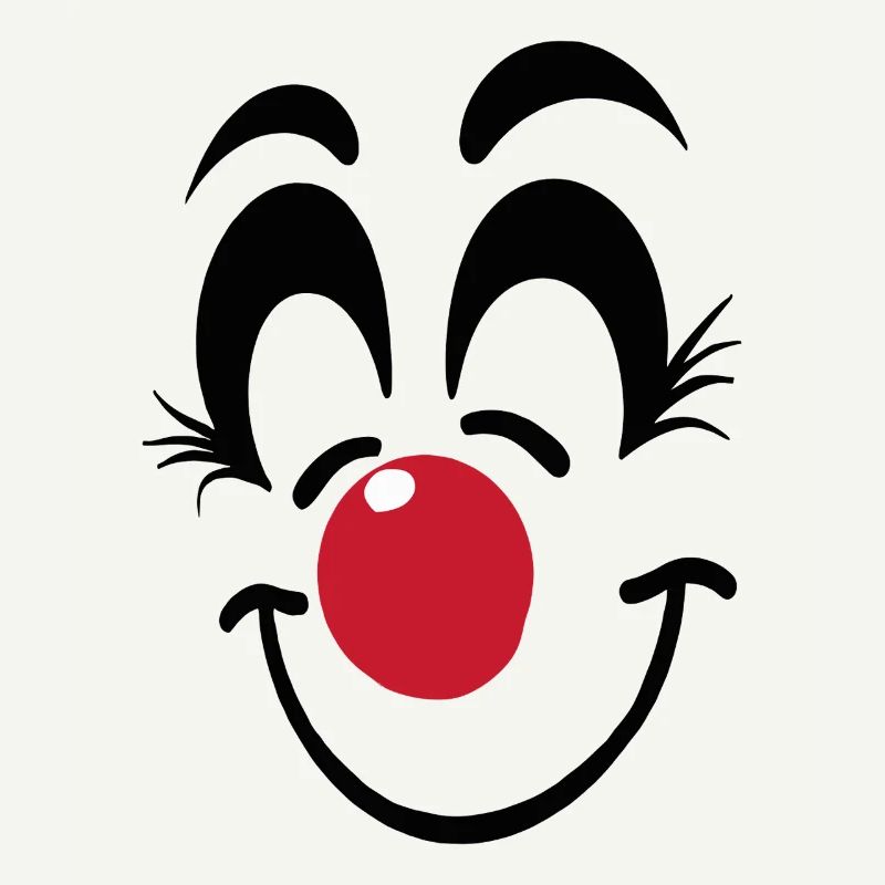 Carnaval du visage de clown joyeux Carnaval Carnaval