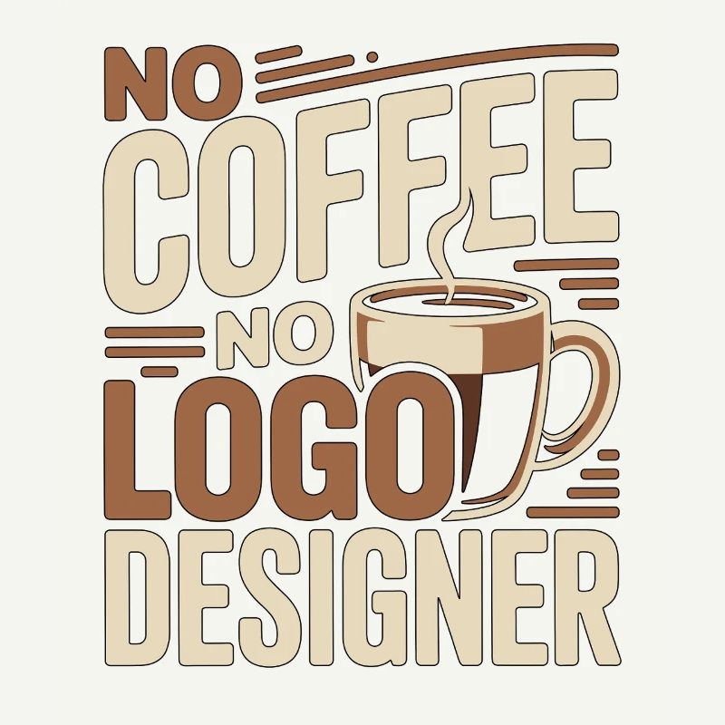Logo Designer No Coffee Illustrator Coffee Lover