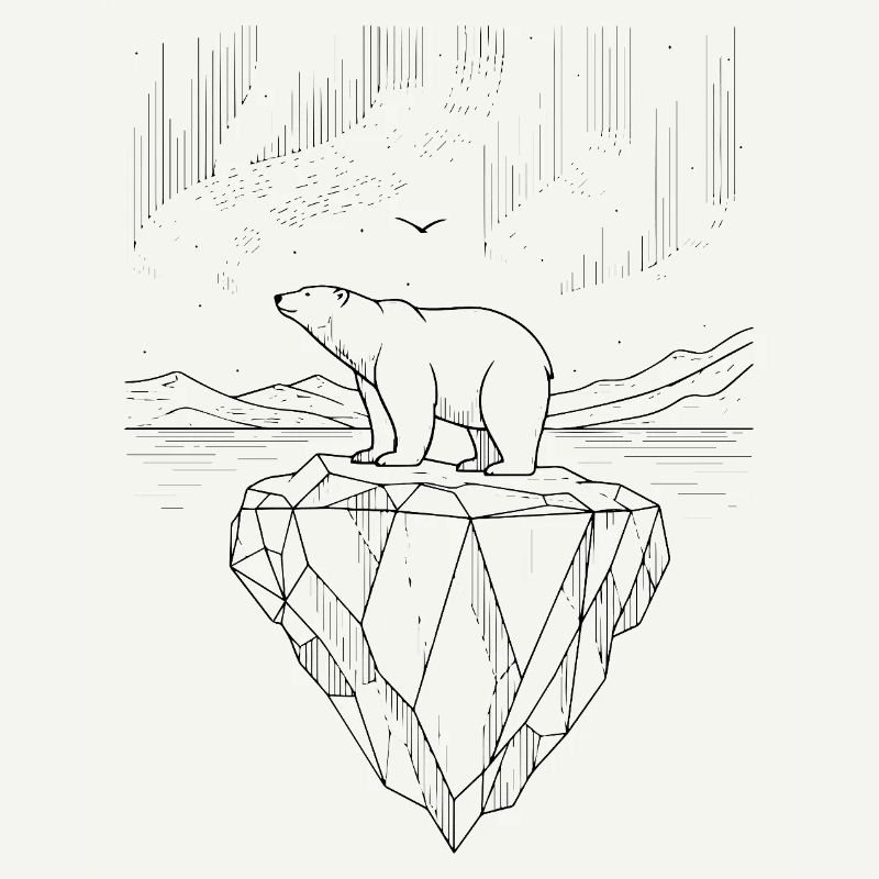 Grönland - Eisberg mit Eisbär