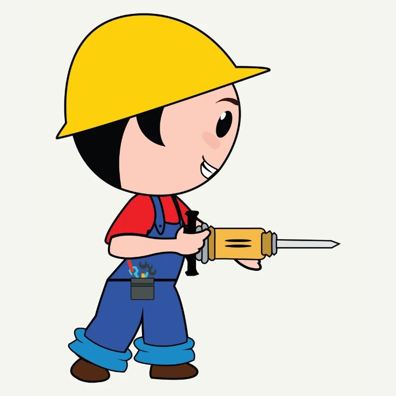 construction worker bauarbeiter strassenbau tierfb