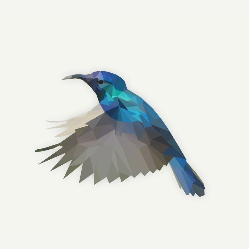 LowPoly "humming bird"