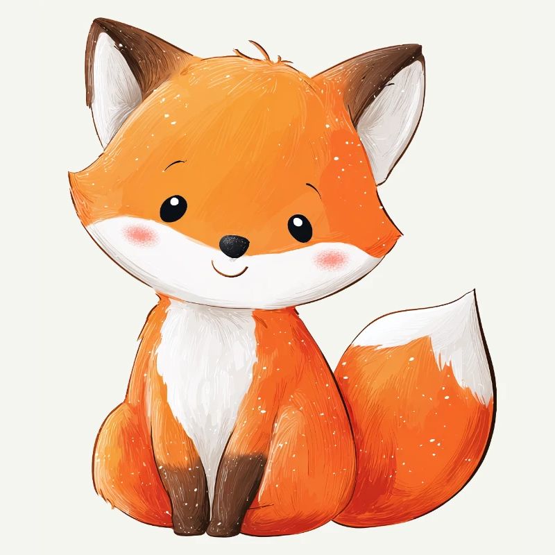 Mignon bébé renard