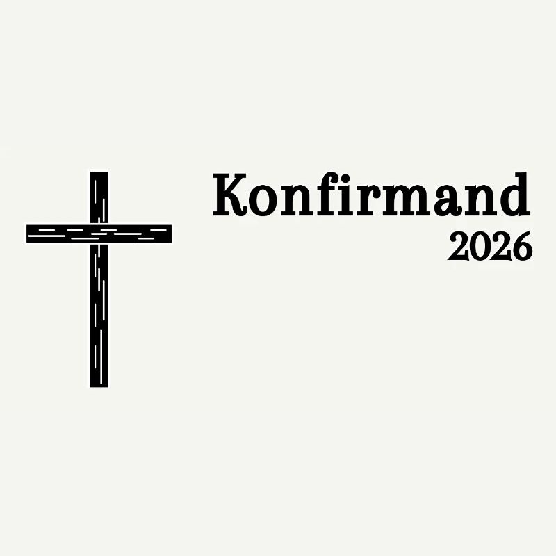 Confirmation 2026 Confirmation Croix en bois simple