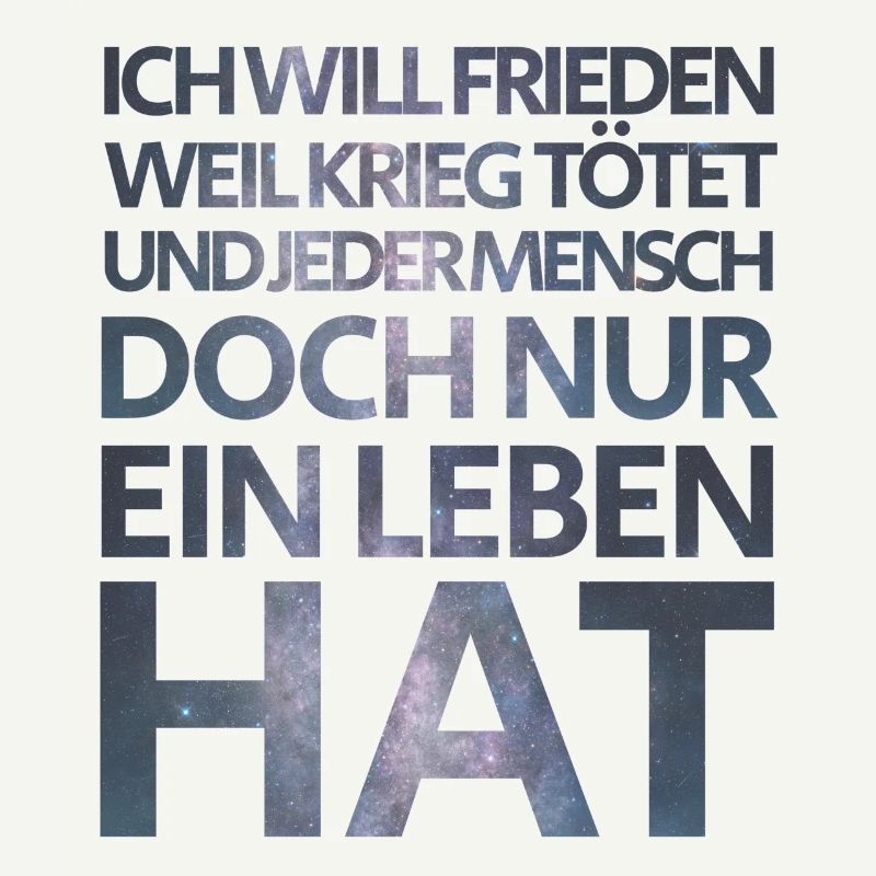 Ich will Frieden