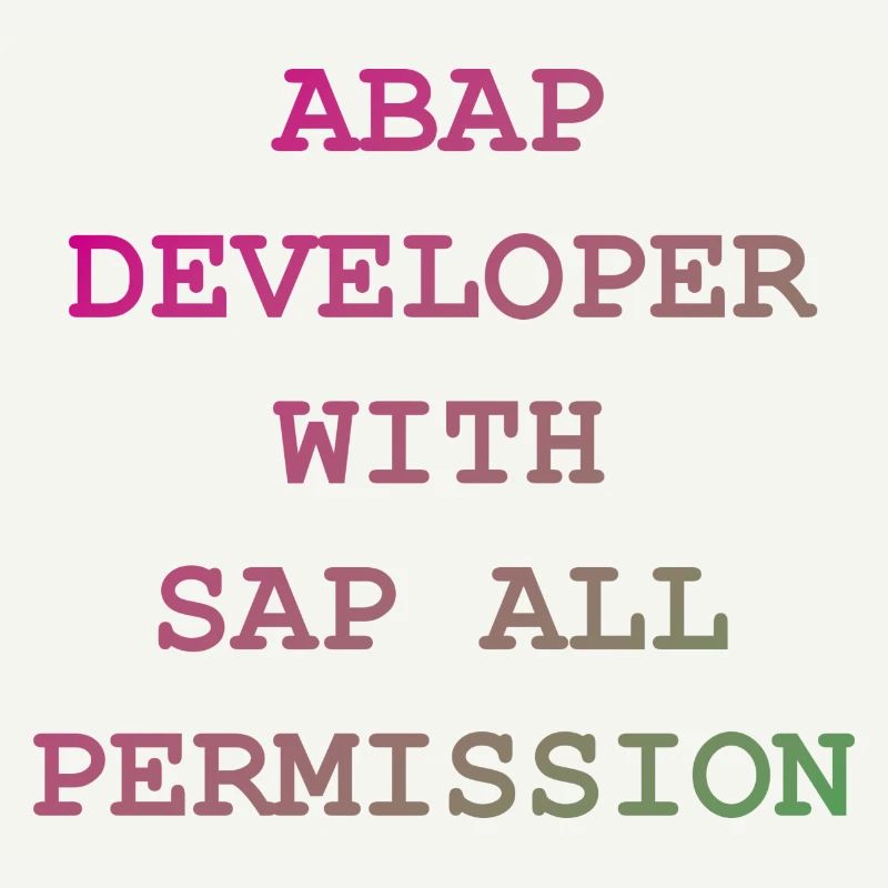 ABAP SAP Developer! Geschenkidee