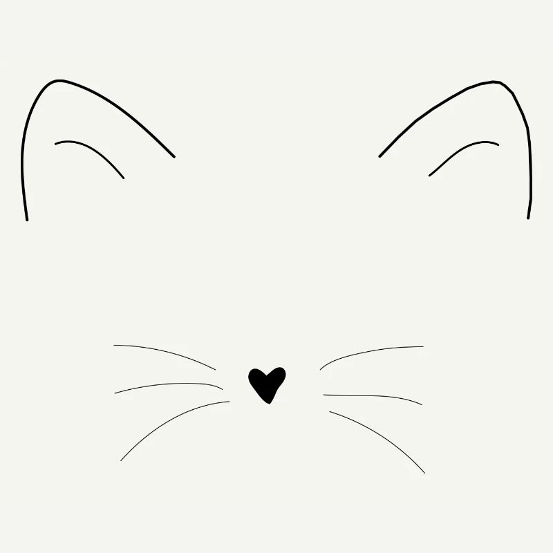 Cat ears muzzle face gift idea