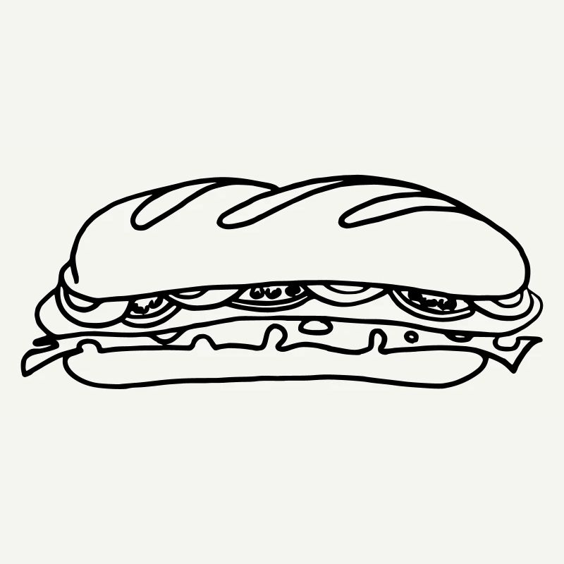 Sandwich belegtes Brot Geschenk Geschenkidee