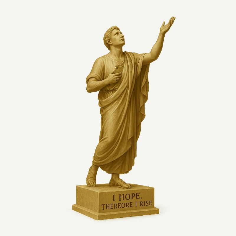 Himmlische Hoffnungskunst Statue