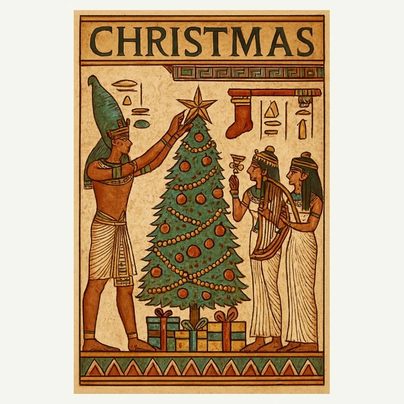 Scène de Noël de l’Égypte ancienne