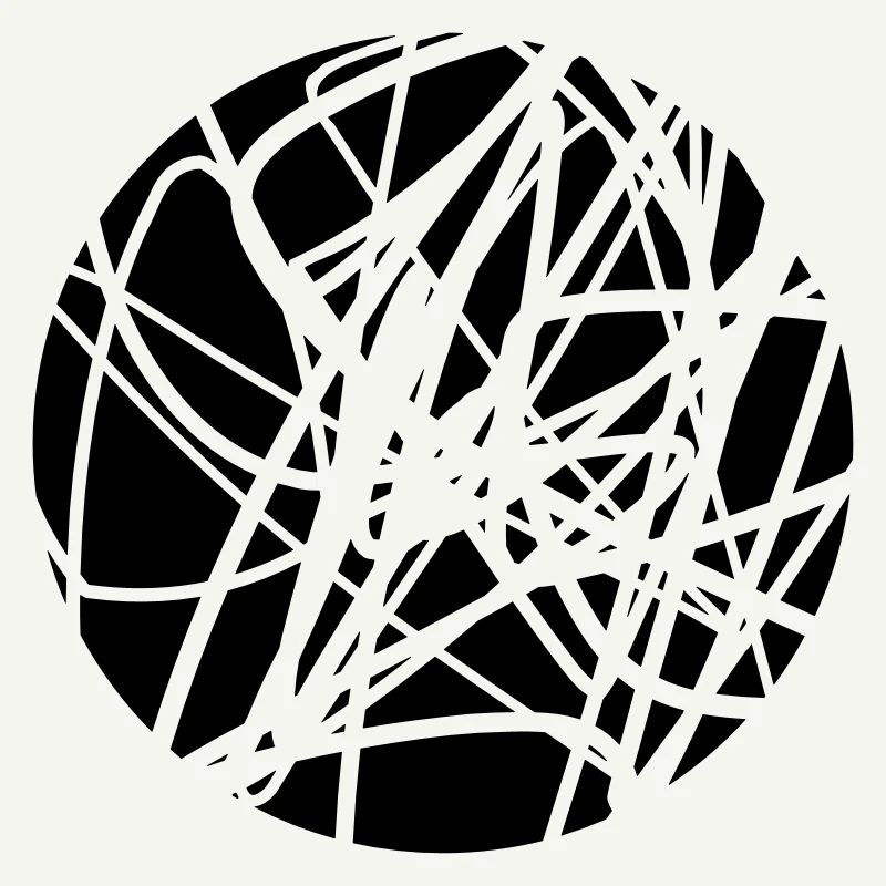 Scribbled chaotic strokes pattern