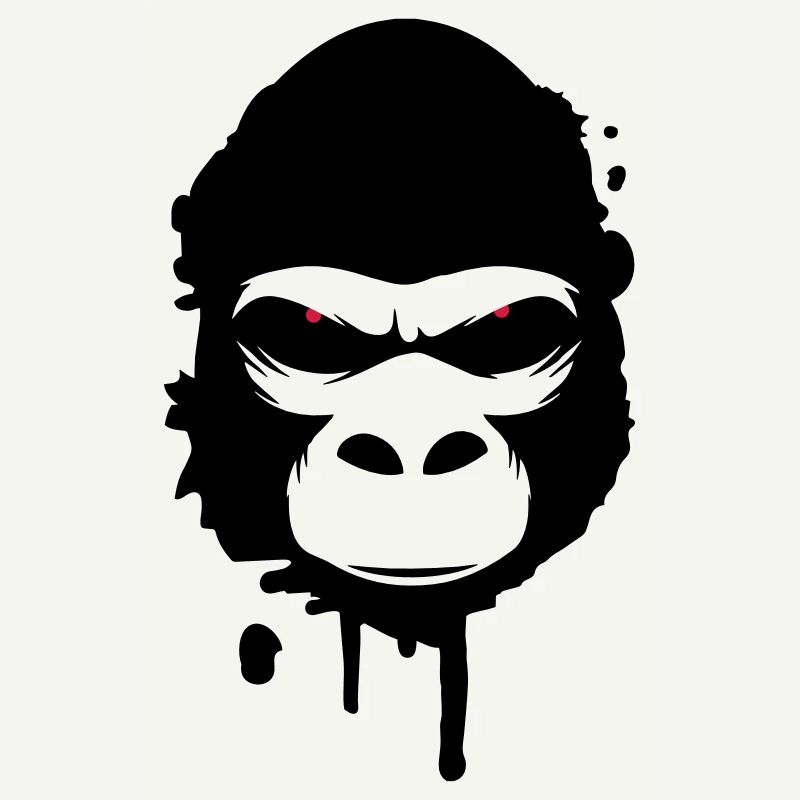 gorilla head Graffiti