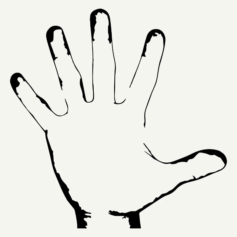 white hand body limb gift idea