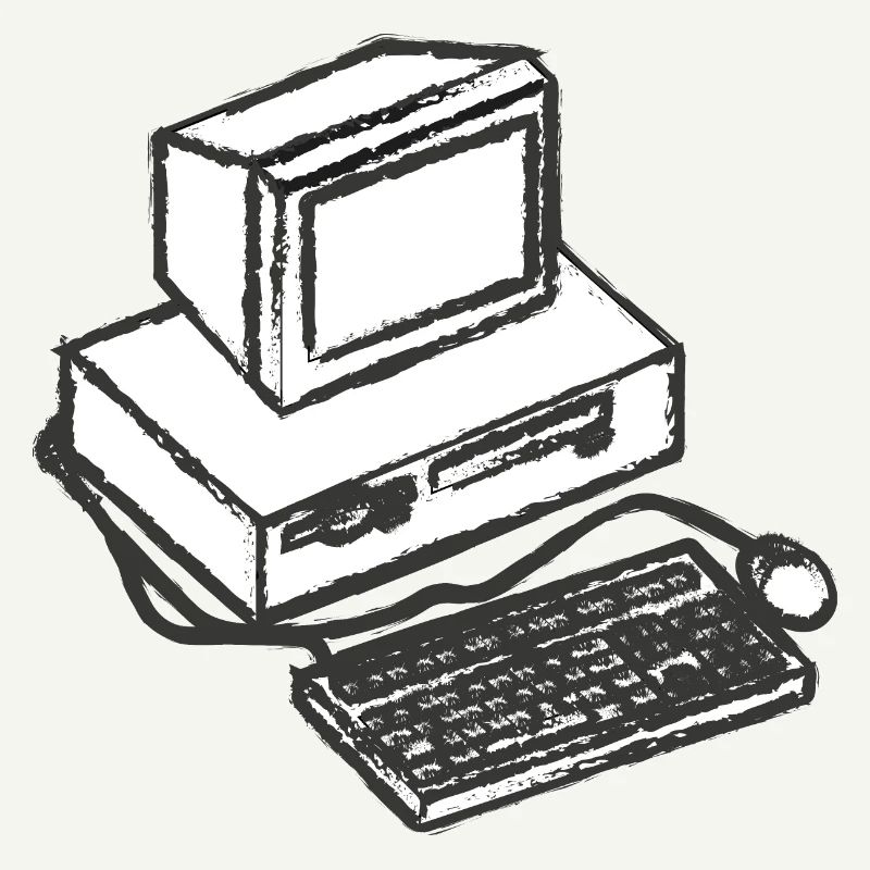 T-Shirt PC Computer Vintage Computer Geschenkidee