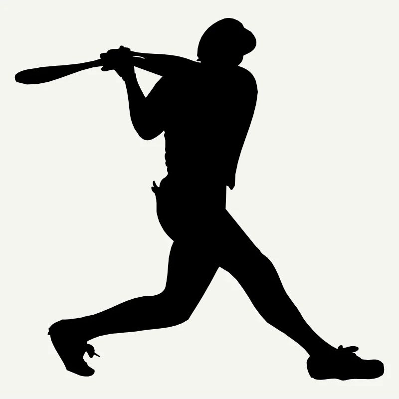 Baseball-Mann Junge mit Helm auf Strikes
