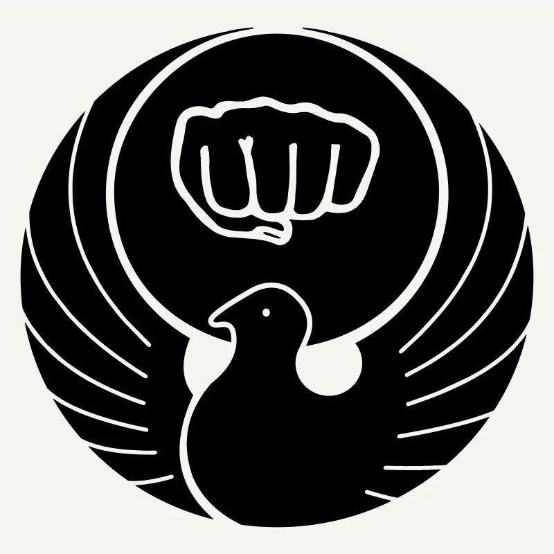 Wado-Taube mit Karate-Faust