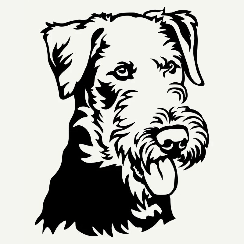 Airedale Terrier Tête