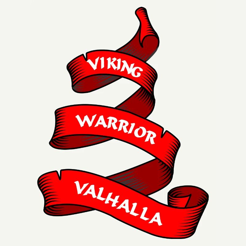 Wikinger Wimpel oder Banner rot