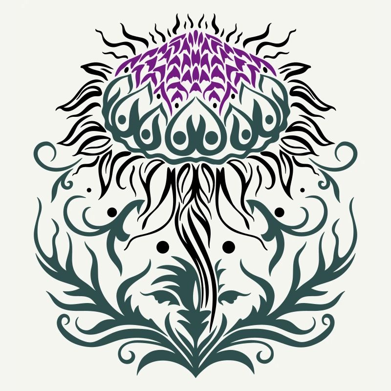 Distel lila Thistle