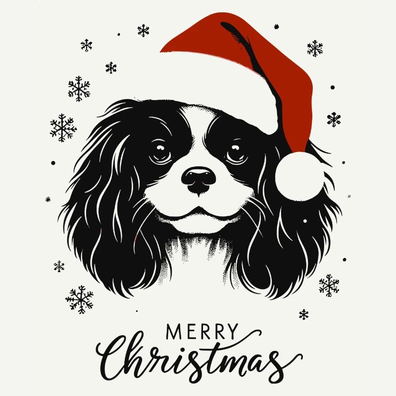 Cavalier King Charles Spaniel - Joyeux Noël