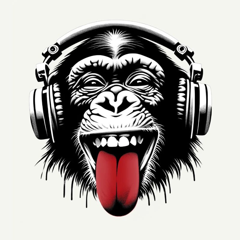 Kopfhörer Affe Musik Monkey World 🎧